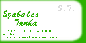 szabolcs tanka business card